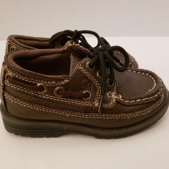 🔥Sperry Mini Boat Lug 3 Eye Toddler Boys Shoe 9.5 - Picture 3 of 7